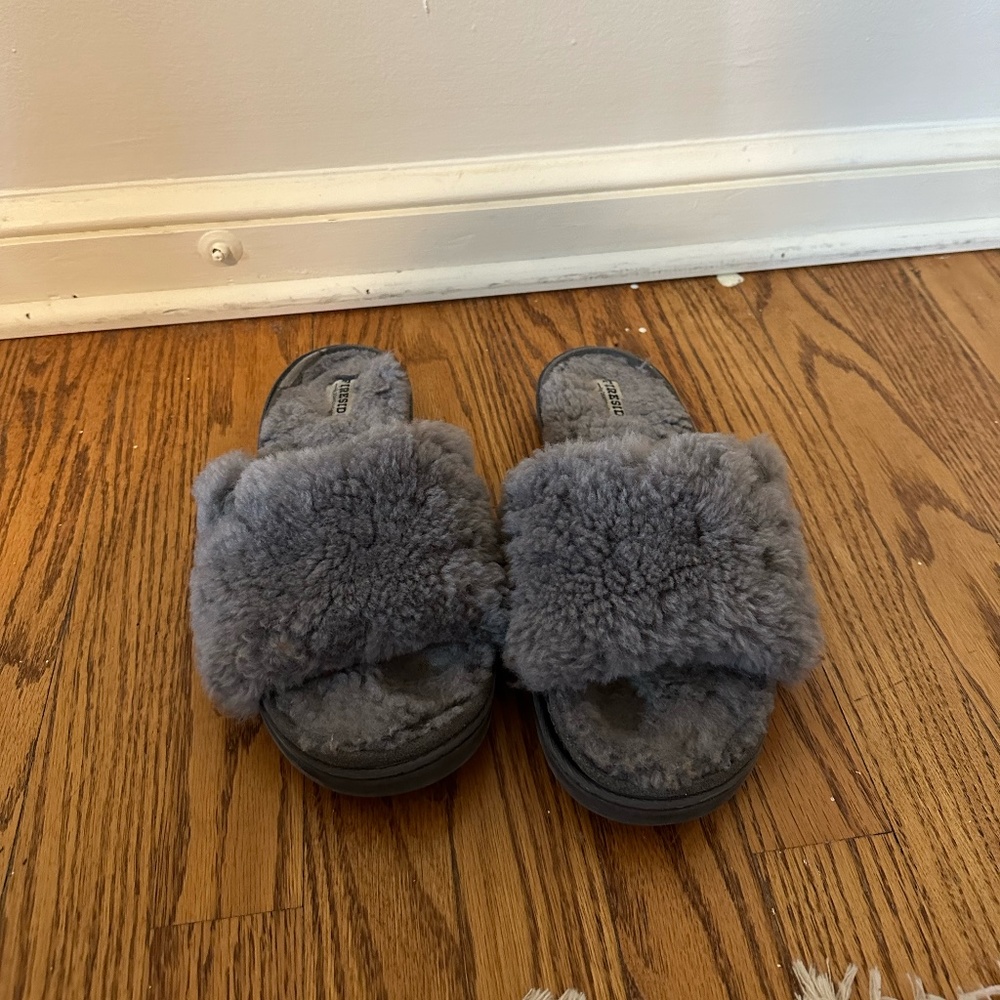 Gray Slippers